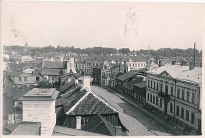 Fotokoopia. Holmi tänav. Tartu, 1910.-1920. aastad 
Vaade hotelli "Jakor" aknast.  duplicate photo