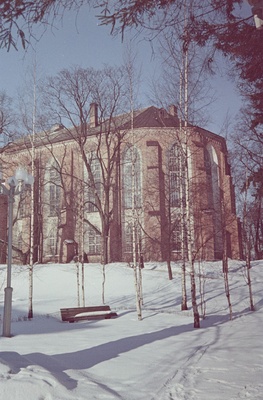 Tartu ülikooli teaduslik raamatukogu. Välisvaated. Veebruar 1958. a.  similar photo