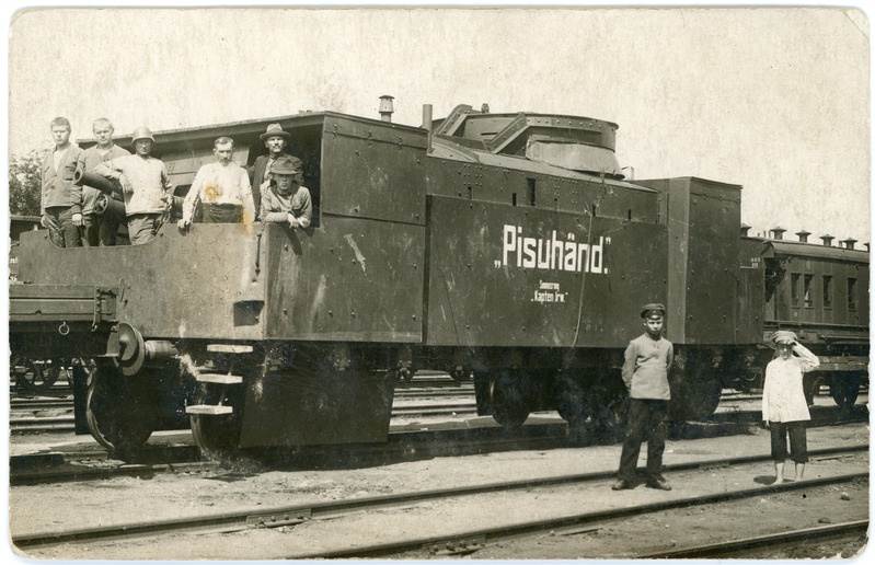 Soomusrongi Kapten Irv suurtükiplatvorm Pisuhänd, 1919.