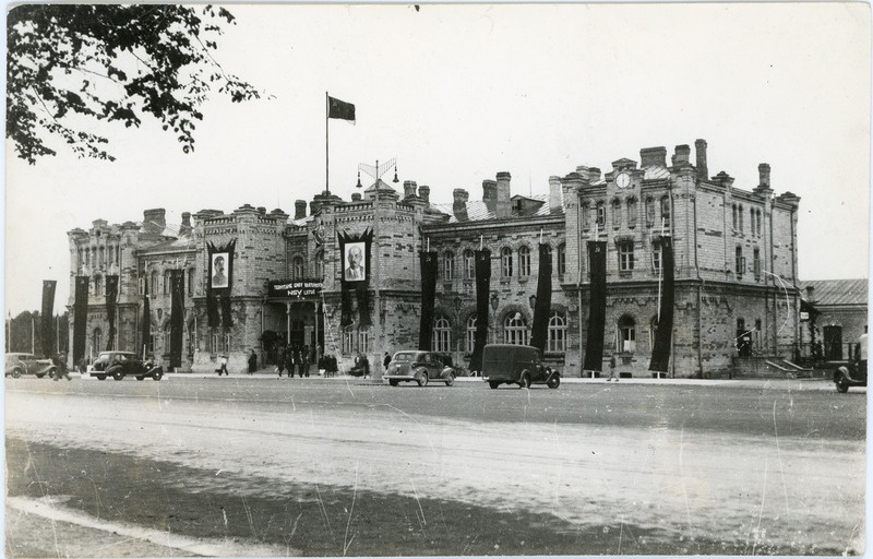 Vaade ehitud Balti jaamale jaamaväljakult, august 1940.