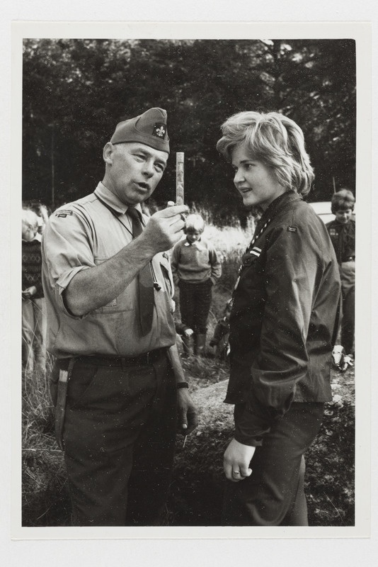 Eesti skautlus Rootsis, Lembit Klemmer ja Aime Kotkas Koitjärve laagrialal.