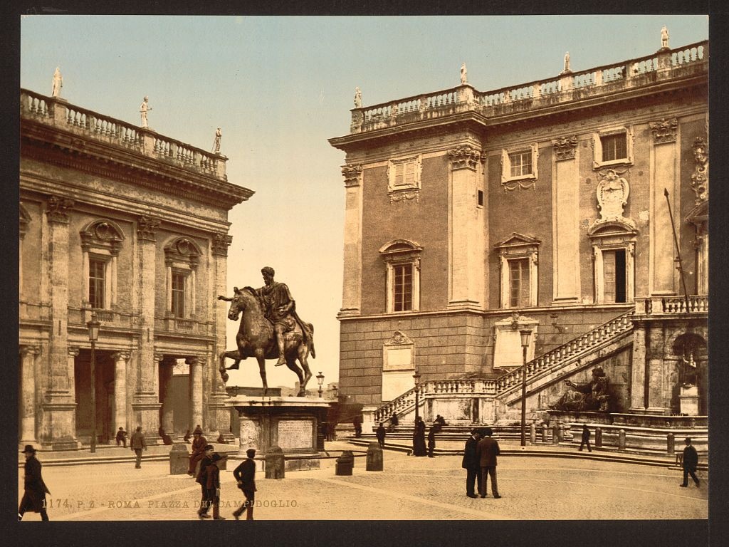 [the Capitoline, the piazza, Rome, Italy] (Loc)