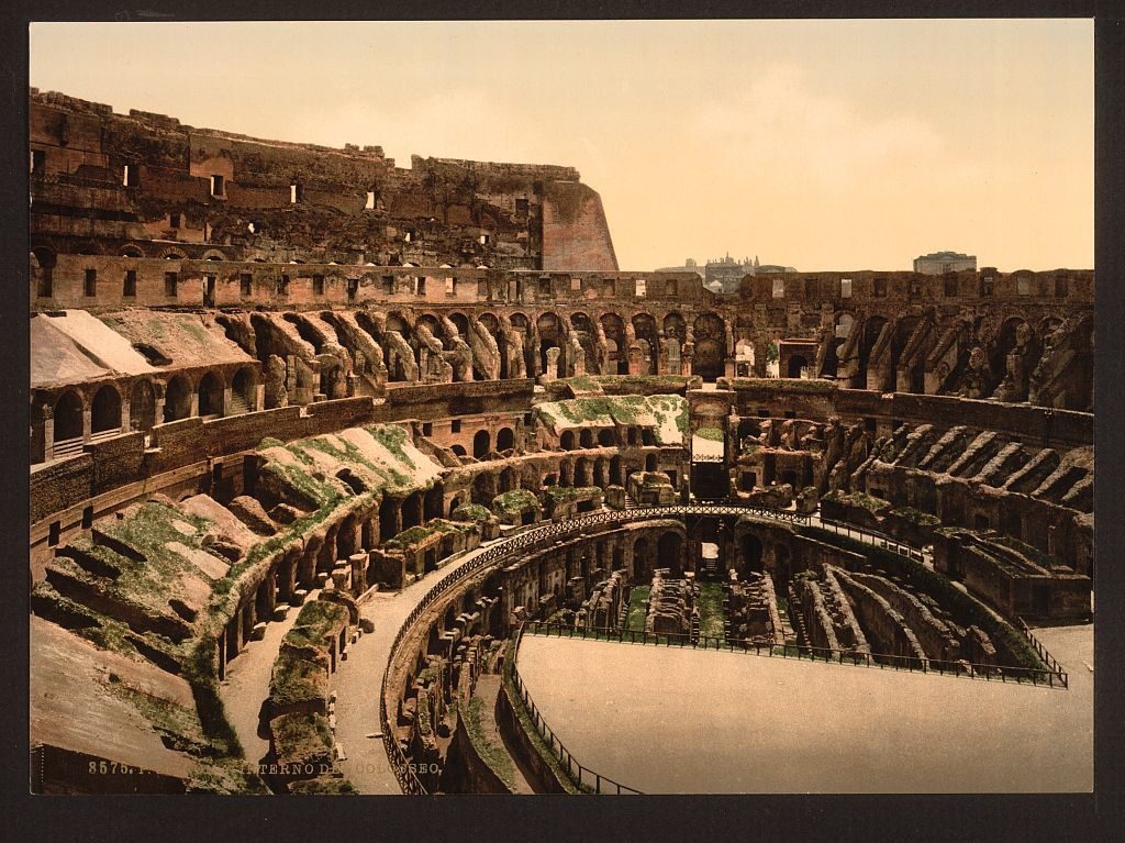 [interior of Coliseum, Rome, Italy] (Loc)