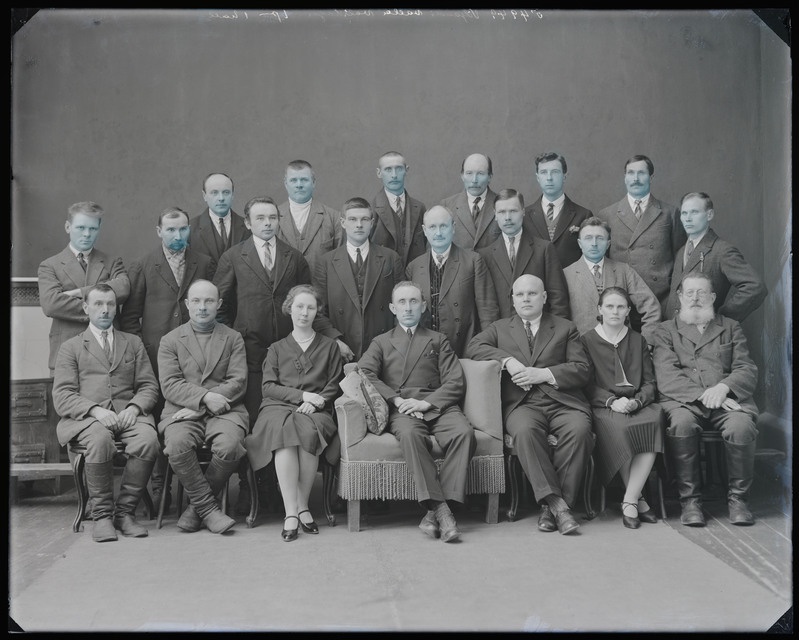 negatiiv Villjandi vald, vallavolikogu, vallavalitsus, foto J. Riet, neg 54949, 1930 märts