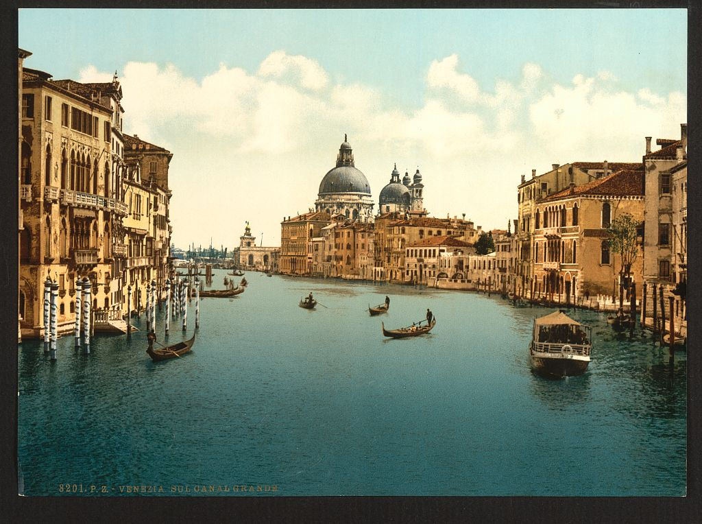 [on the Grand Canal, Venice, Italy] (Loc)