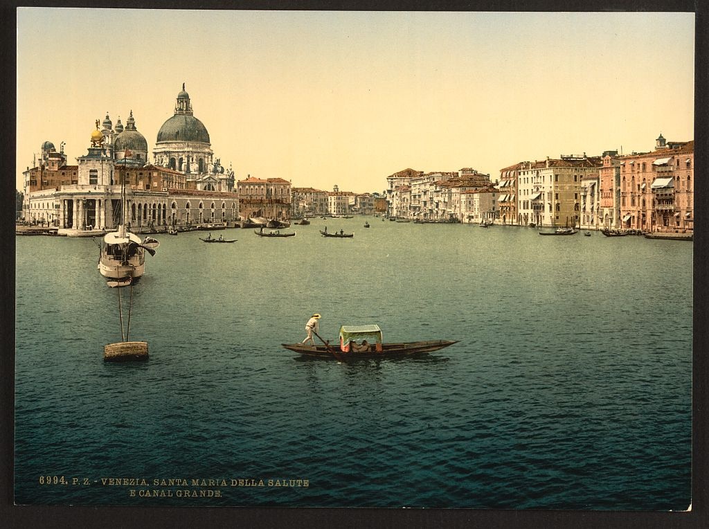[the Grand Canal, Santa Maria della Salute, Venice, Italy] (Loc)