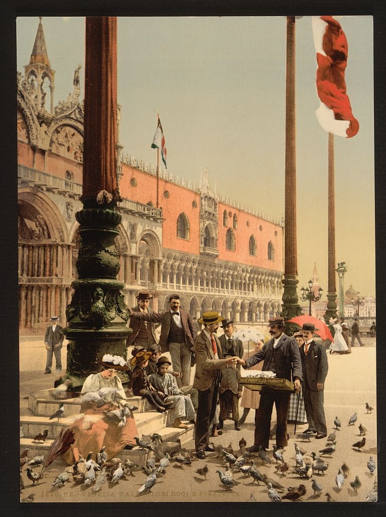 [the Doges' Palace and the Columns of St. Mark's, Venice, Italy] (Loc)