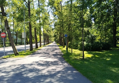 View Supluse puiestee in Pärnu. rephoto