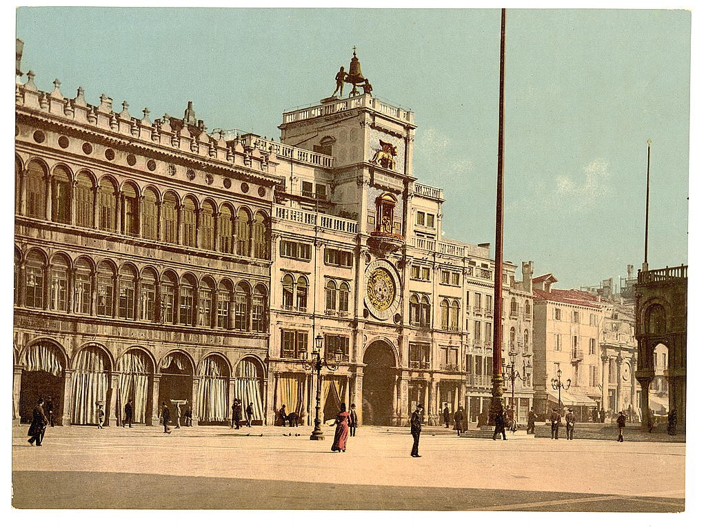 [clock tower (torre dell'Orologio), Piazzetta di San Marco, Venice, Italy] (Loc)