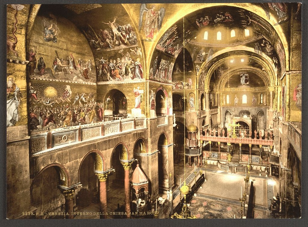 [interior of St. Mark's, Venice, Italy] (Loc)