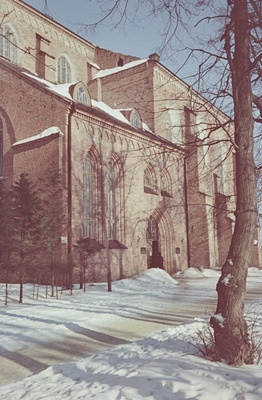 Tartu ülikooli teaduslik raamatukogu. Välisvaated. Veebruar 1958. a.  similar photo