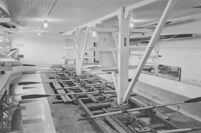 Tartu ülikooli paadisadam. 6. aprill 1959. a.