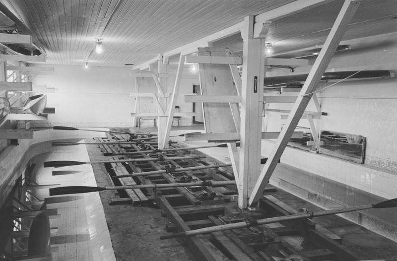 Tartu ülikooli paadisadam. 6. aprill 1959. a.