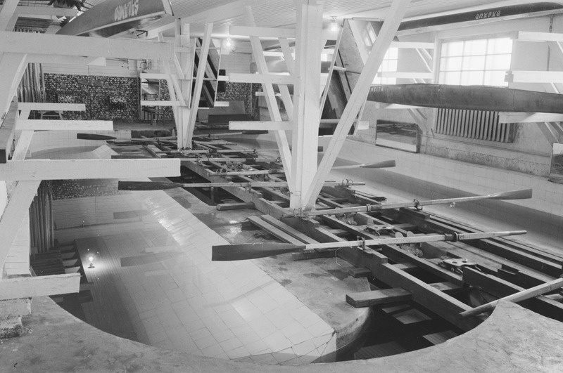 Tartu ülikooli paadisadam. 6. aprill 1959. a.