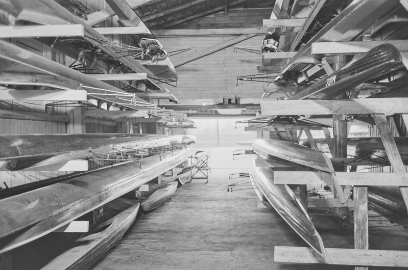 Tartu ülikooli paadisadam. 6. aprill 1959. a.