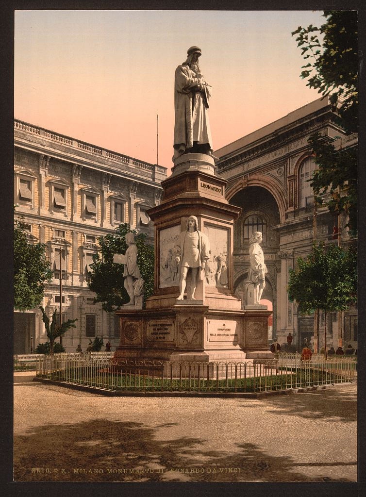 [monument to Leonardo da Vinci, Milan, Italy] (Loc)