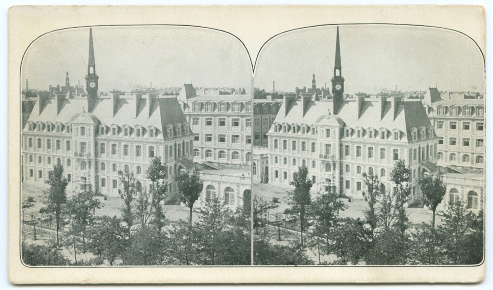 Lysee [sic] Pasteur, Paris, being utilized as Red Cross hospital by the Americans