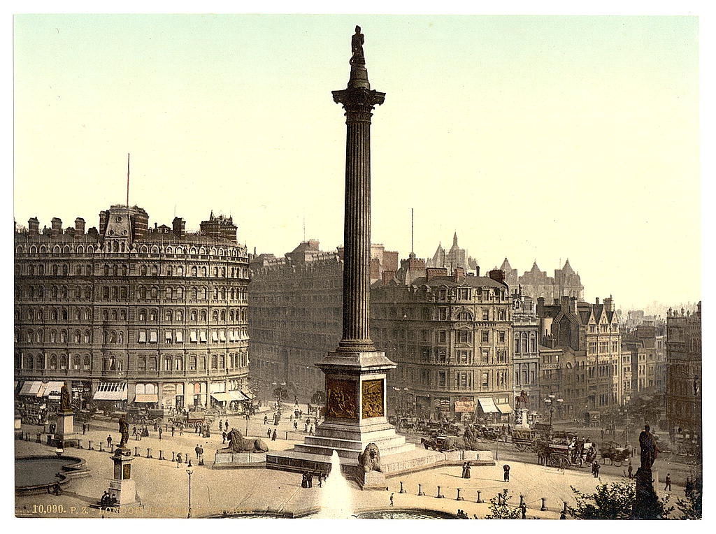 [trafalgar Square, from National Gallery, London, England] (Loc)