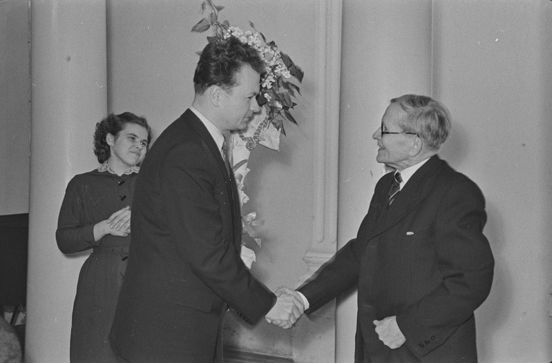 Tartu ülikooli professori Feliks Lepa pensionile saatmine. 01. märts 1960. a.