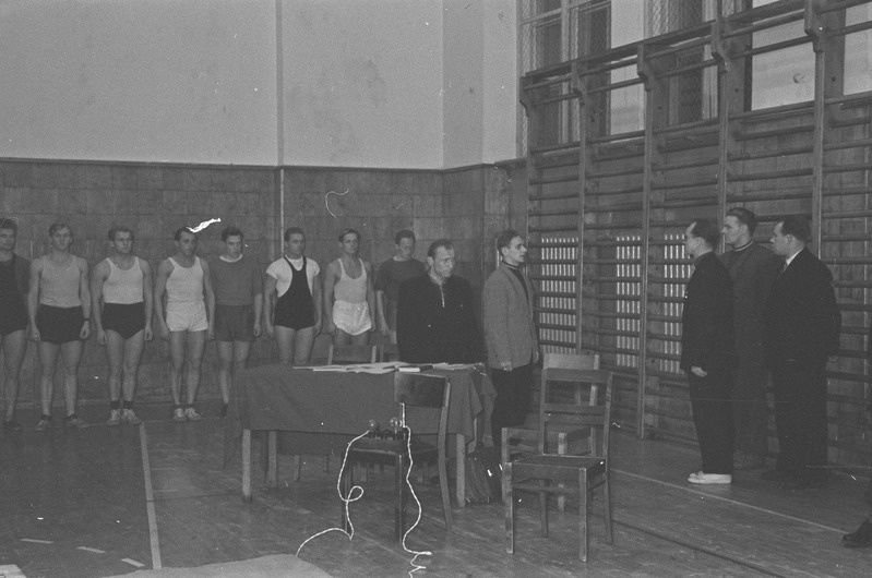 Tartu ülikooli esivõistlused raskejõustikus. 21. november 1959. a.