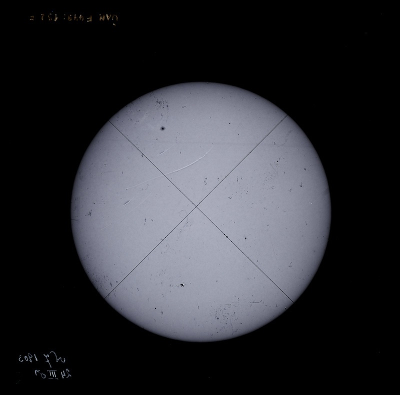 Päikese pildistus N. 7
24.03.1903