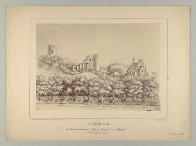 Joonistus. Amalia von Reinthal. Johann Reinhold von Patkuli hukkamispaik.  duplicate photo