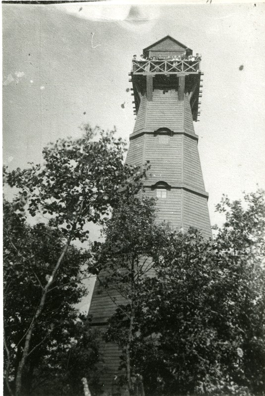 Saaremaa õpetajate ekskursioon Abrukal: tuletorni vaateplatvormil