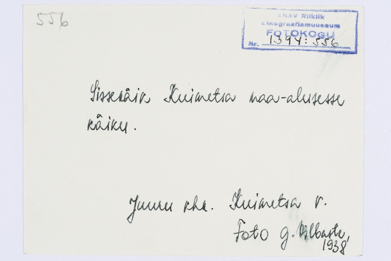 Sissekäik Kuimetsa maa-alusesse käiku, 1938. Juuru khk