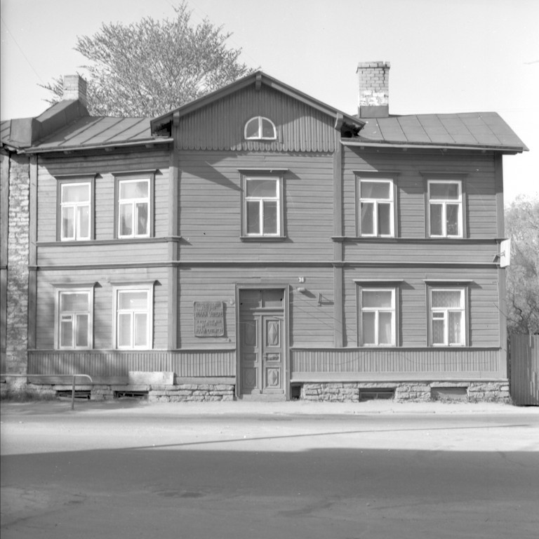 The house where Juhan Sütiste Harju county lived from 1938 to 1945 Tallinn Vabriku 36