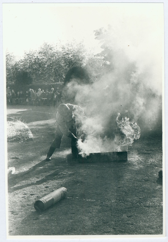 Tallinna sõjaväestatud tuletõrje võistlused - 4x100 m teatejooks-tulekustutamine