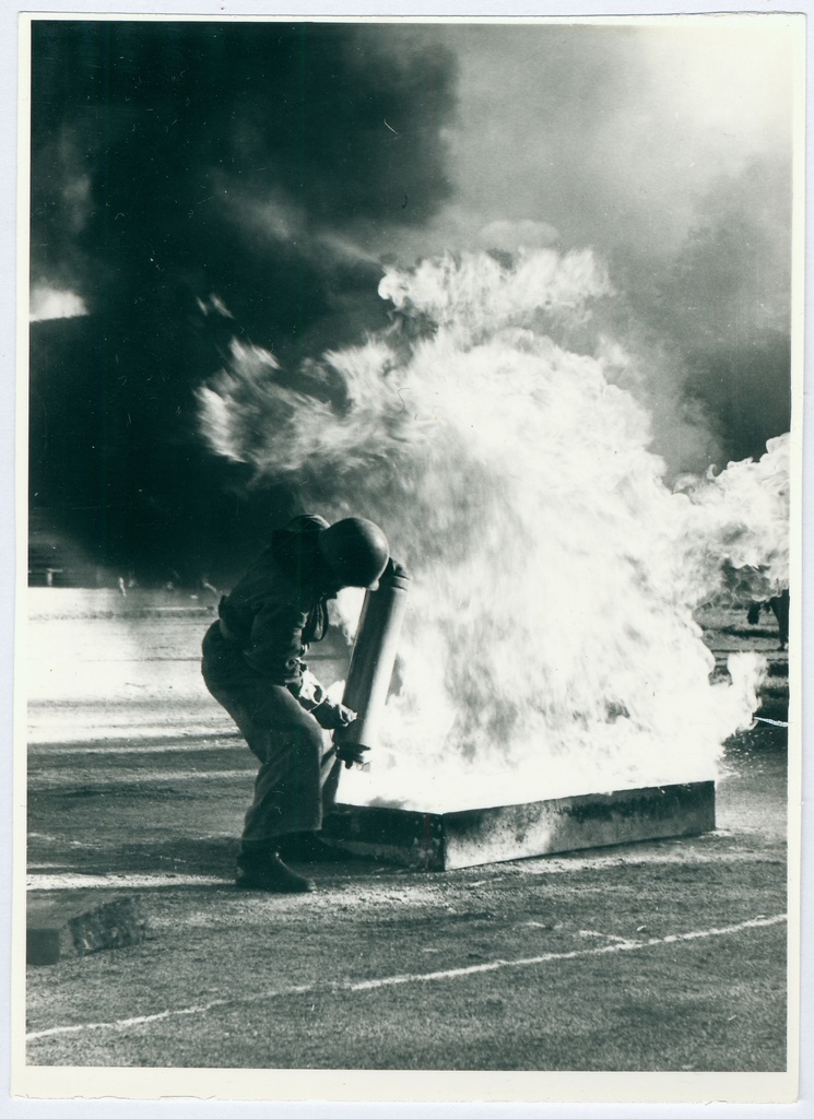 Tallinna sõjaväestatud tuletõrje võistlused - 4x100 m teatejooks-tulekustutamine