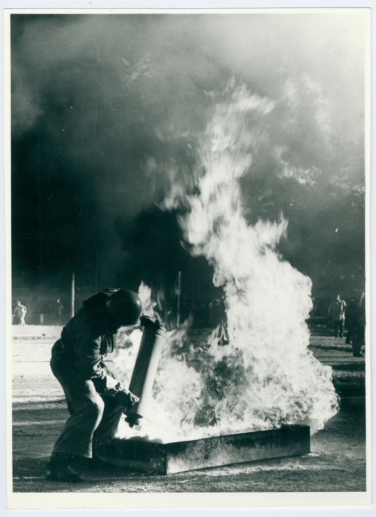 Tallinna sõjaväestatud tuletõrje võistlused - 4x100 m teatejooks-tulekustutamine