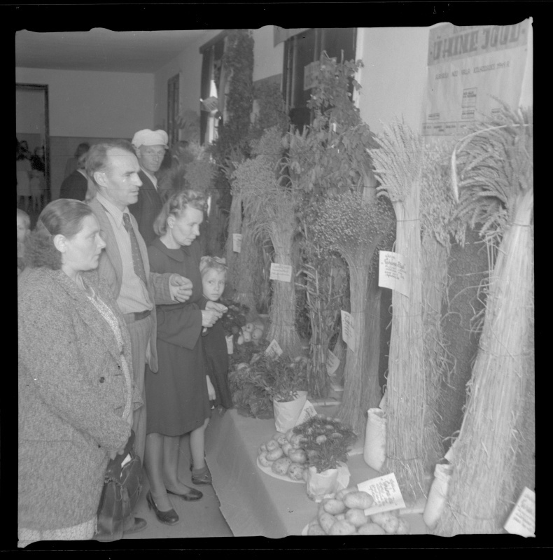 Inimesed põllumajandussaaduste näitusel