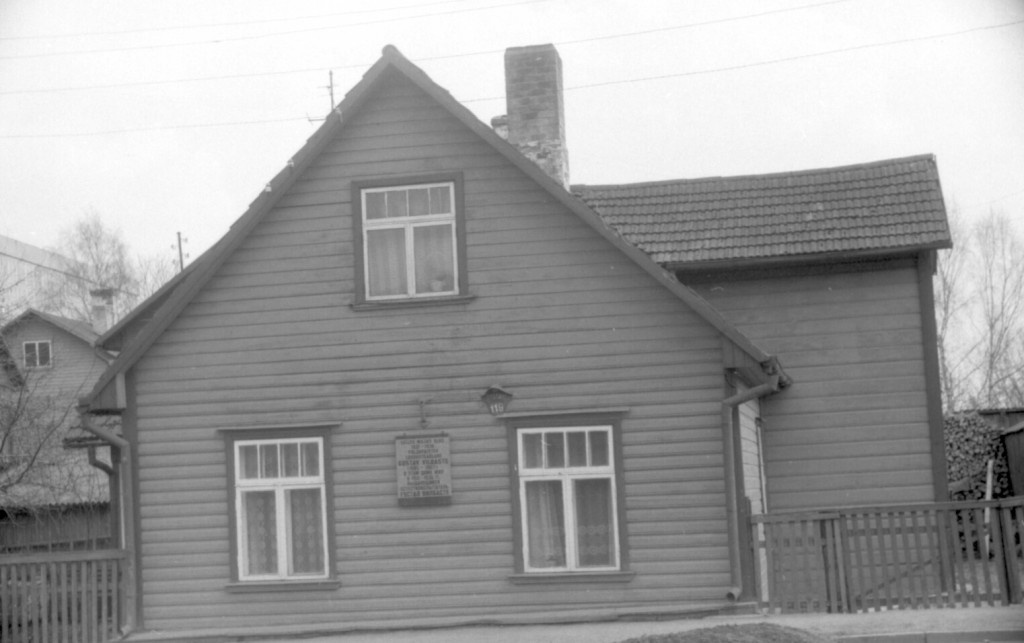 The house where Gustav Vilbaste Tartu county lived, Tartu city Kastani 119