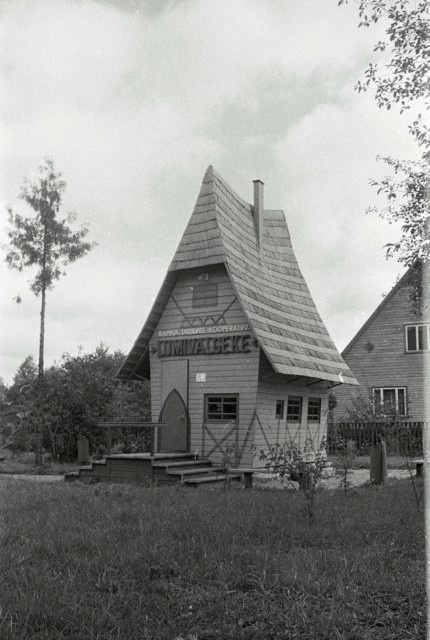 Kiosk Lumivalgeke Räpinas Põlva County Räpina County Räpina City
