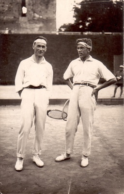 Tennisistid Ed. Hiiop ja Elmar Lohk  duplicate photo