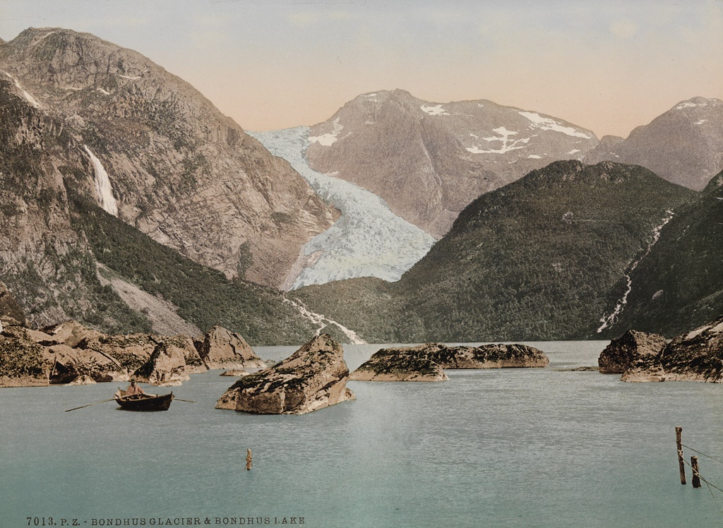 7013. P. z. Bondhus Glacier & Bondhus Lake