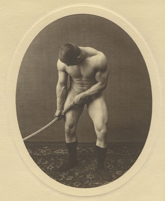 Georg Hackenschmidt köiega poseerimas  duplicate photo