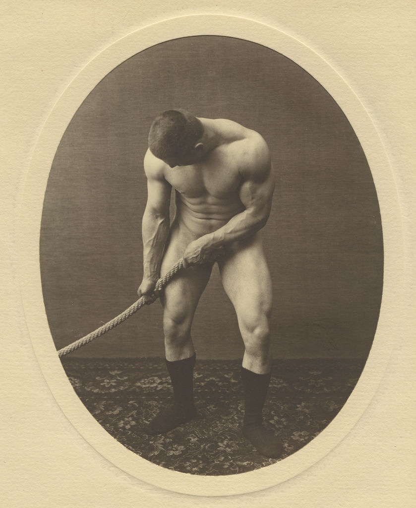 Georg Hackenschmidt köiega poseerimas