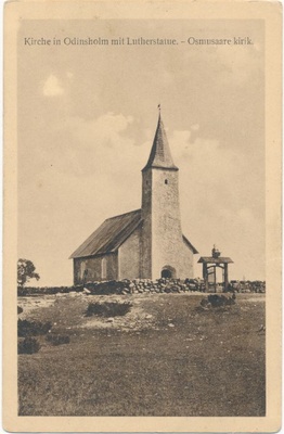 Foto. Osmussaare kirik.  duplicate photo