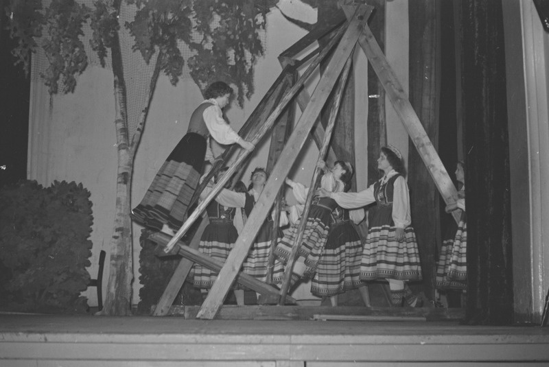 Tartu ülikooli ajaloo-keeleteaduskonna olümpiaadi ülevaatuse õhtu Tartu ametiühingu kultuurihoones. 26. aprill 1960. a.