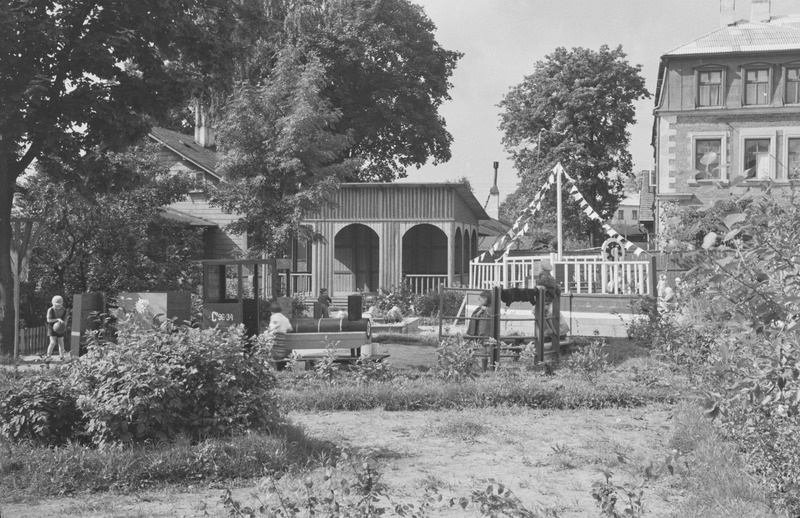 Tartu ülikooli siseujula ehitus Tähtvere pargi juures. 25. september 1959. a.