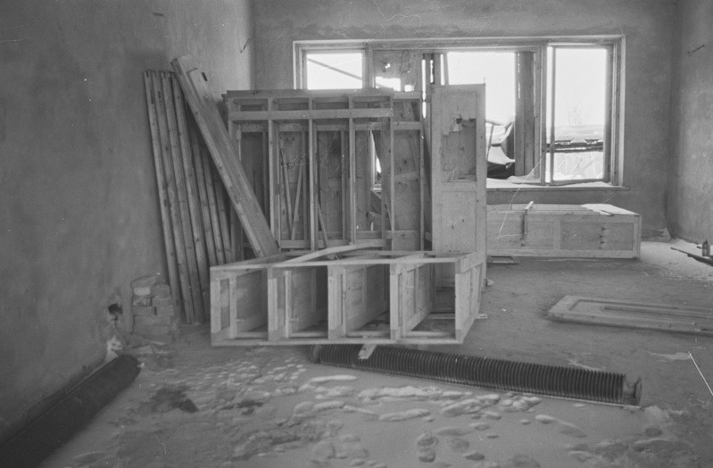 Tartu ülikooli siseujula ehitus Tähtvere pargi juures. 29. oktoober 1963. a.