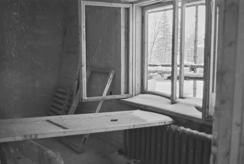 Tartu ülikooli siseujula ehitus Tähtvere pargi juures. 29. oktoober 1963. a.