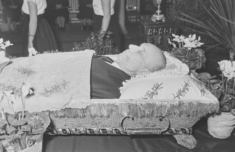 Professor August Vaga matused. Detsember 1960. a.