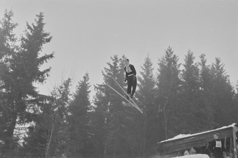 Suusasport Otepääl. Veebruar 1958. a.