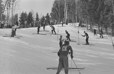 Eesti NSV esivõistlused suusatamises Otepääl. Slaalom. 23.-24. märts 1959. a.  similar photo