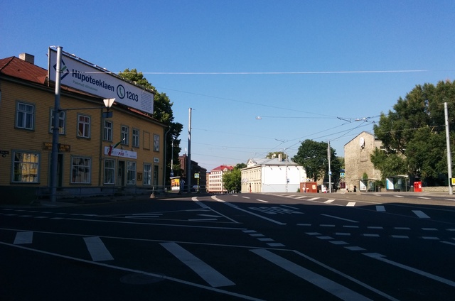 Pärnu highway in Tallinn rephoto