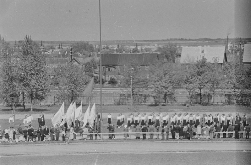 Tartu ülikooli kehakultuurlaste pidupäev 1952. a.
