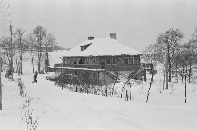 Kergejõustiklaste laager Käärikul. Talv 1960. a.